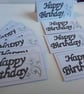 Birthday gift tags. Handmade gift tags.  10 tags. Ref 172. Perfectly imperfect  - Image 4