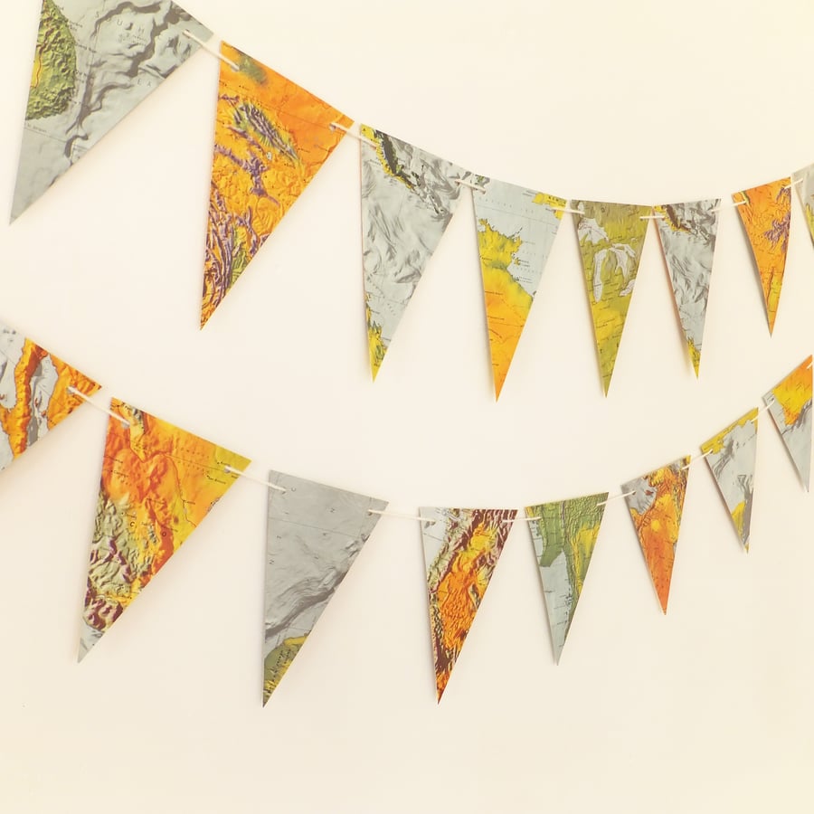 Map Bunting