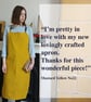 Kite Shape Crossback Apron, Mustard Canvas, Adjustable. Unisex No22 - Image 6
