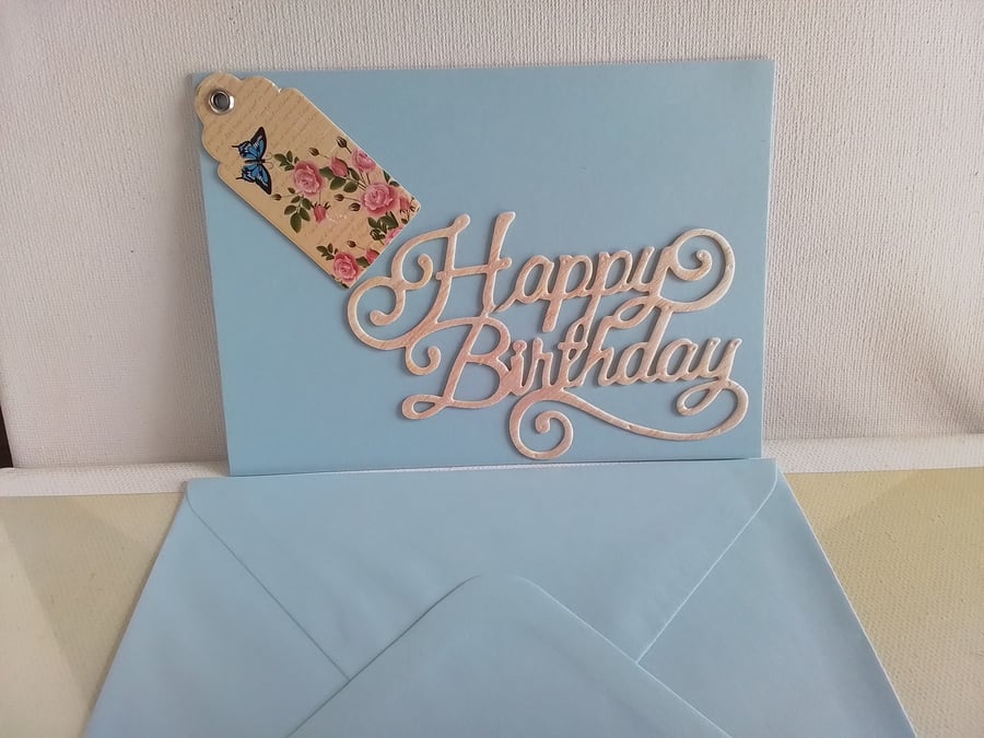 Birthday card. Handmade Birthday card. Ref 114