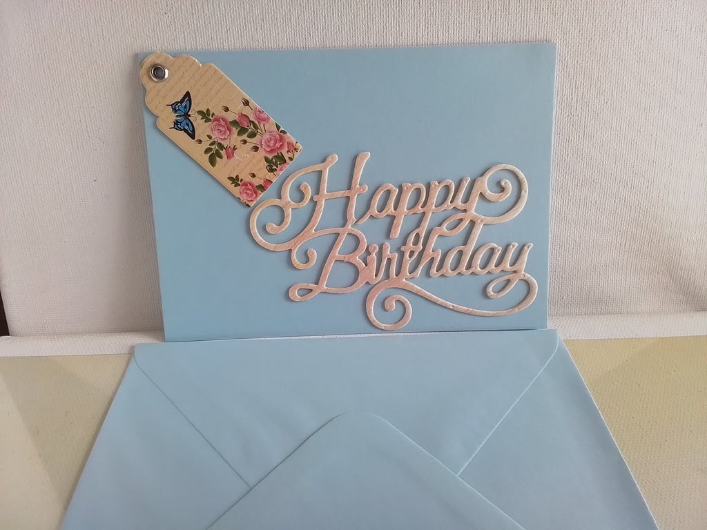 Birthday card. Handmade Birthday card. Ref 114