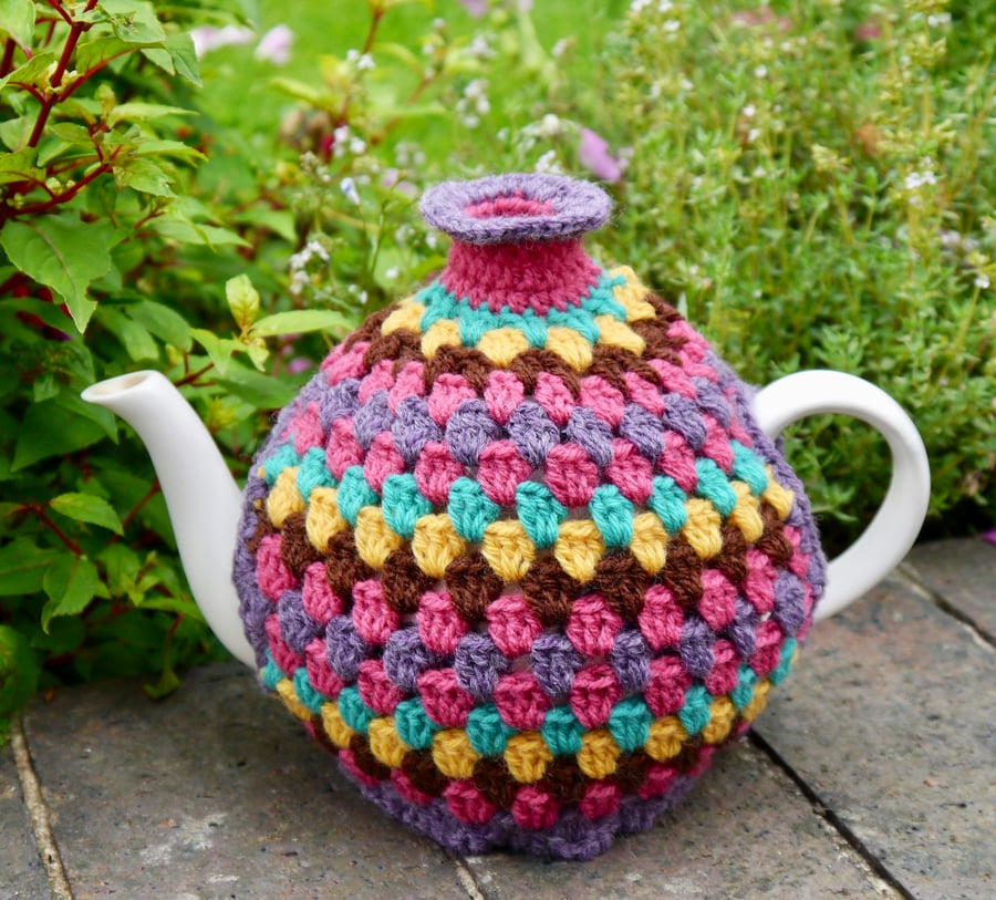Retro Tea Cosy, Granny Stripe Teapot Cosy