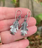 Sterling silver oak leaf earrings - Image 7