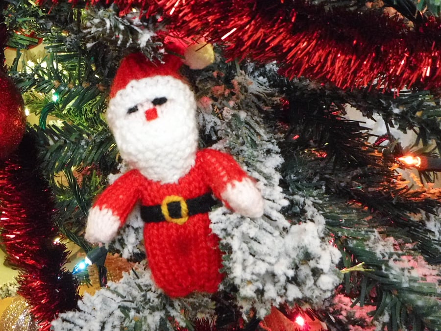 Christmas Mini Santa - Handmade Christmas Decorations 