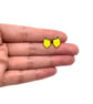 Lemon Stud Earrings - Handmade - Image 3