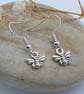 silver plated earrings with sweet little silver plated bee charms perfect gift 