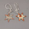 Star and Half Moon Copper Earrings
