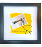 Ibis; framed image, mounted and printed on card and photographic paper - Image 1