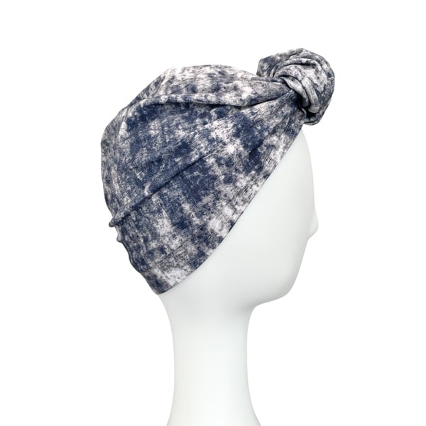 Tie Dye Fashion Head Wrap, Stretchy Jersey Turban, Stylish Women's Hats
