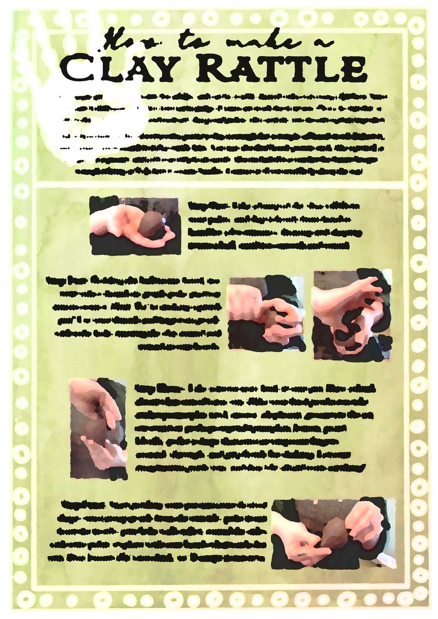How to Make a Clay Rattle Instruction Sheet