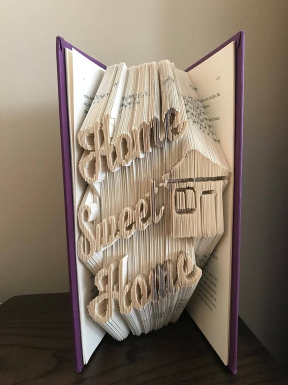 Home Sweet Home COMBI Book Folding Pattern - EMAILED PDF PATTERN