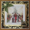 8x8 Luxury Art Deco Christmas Card - Christmas Shopping