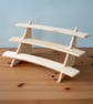 Concave Display Shelf with 3 Tier Stand for Memorabilia, Collectables, Retail - Image 9