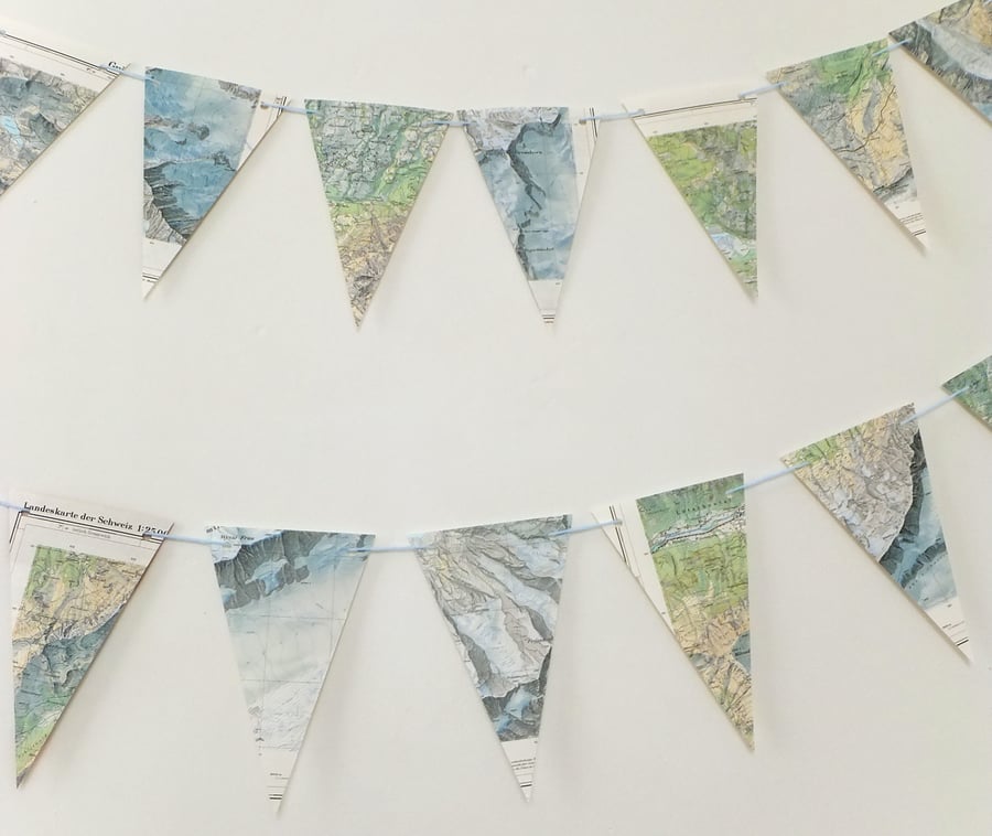 Mountain Map Bunting 