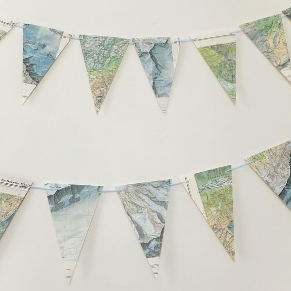 Mountain Map Bunting 