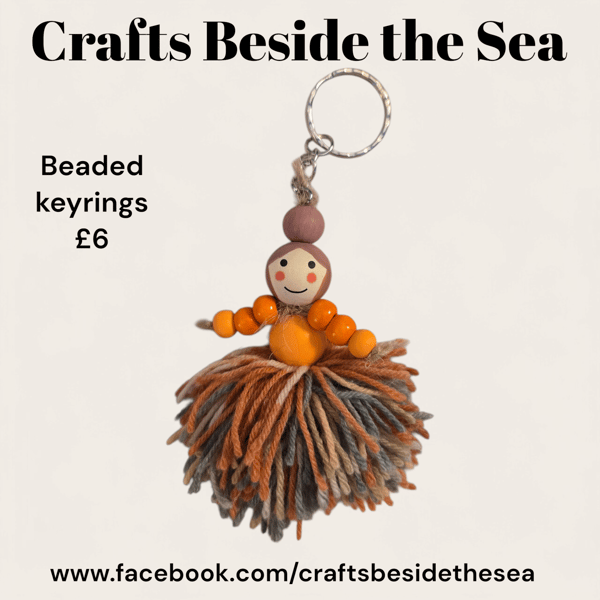 Beaded Doll Keyring