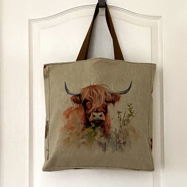 Tote Bag featuring Highland Cow (HCT1)