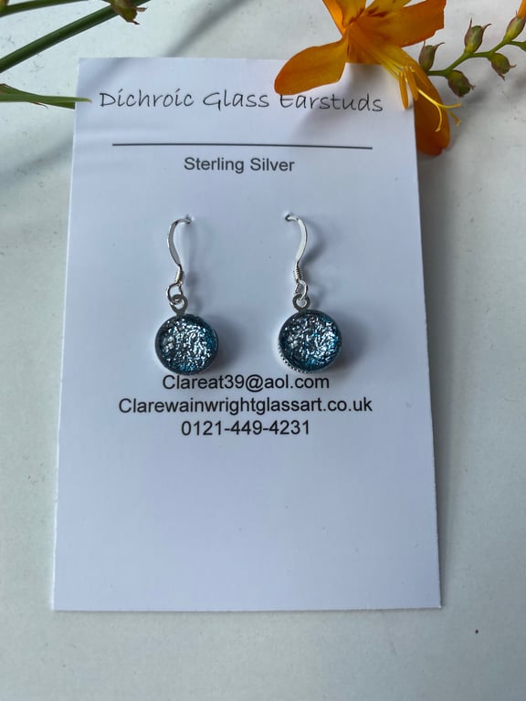 Dichroic Glass Earrings 