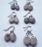 Small Beach Pebble Earrings  - Image 1