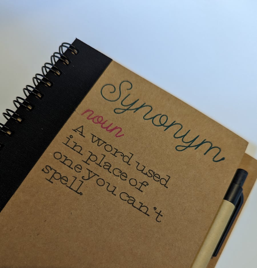 Synonym Definition Notebook