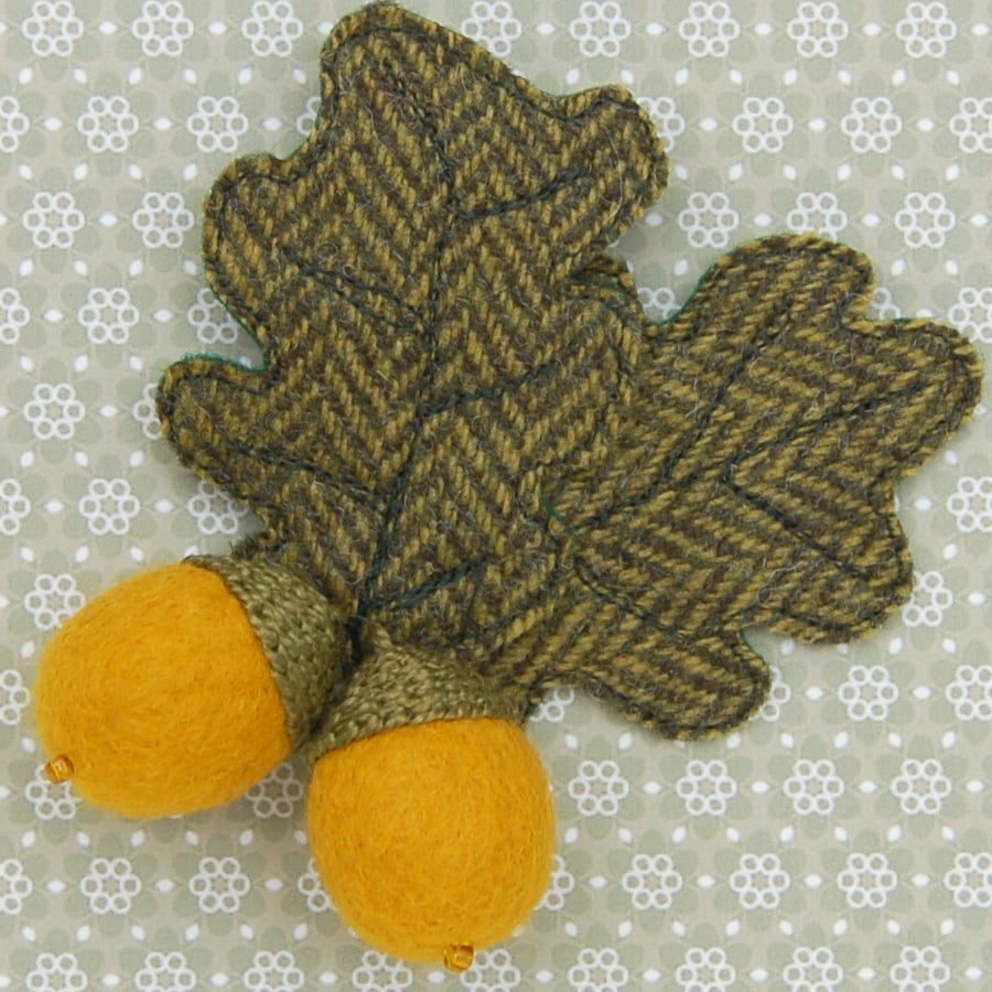 Acorn Brooch