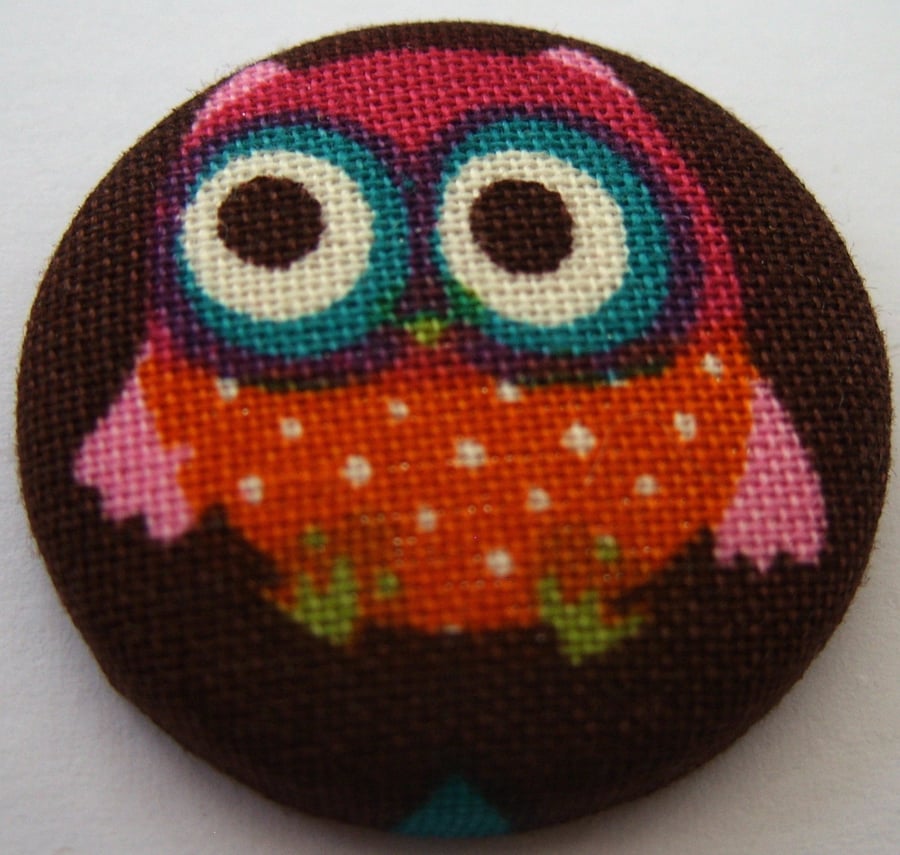 Little Owl Fabric Badge