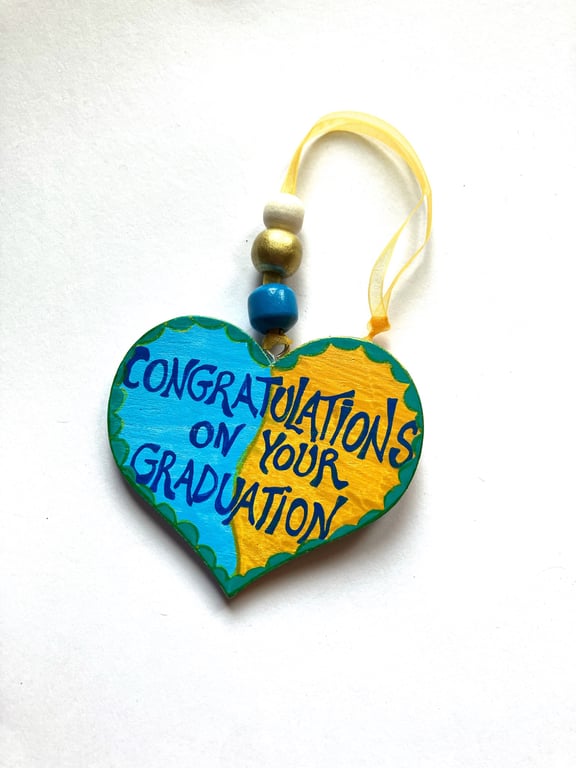 Congratulations on your graduation heart