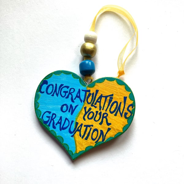 Congratulations on your graduation heart
