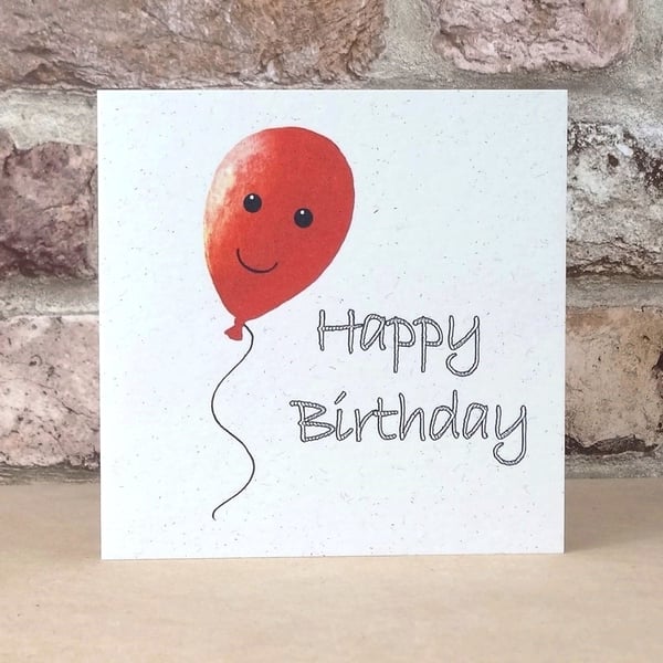 Birthday Card Balloon Eco Friendly