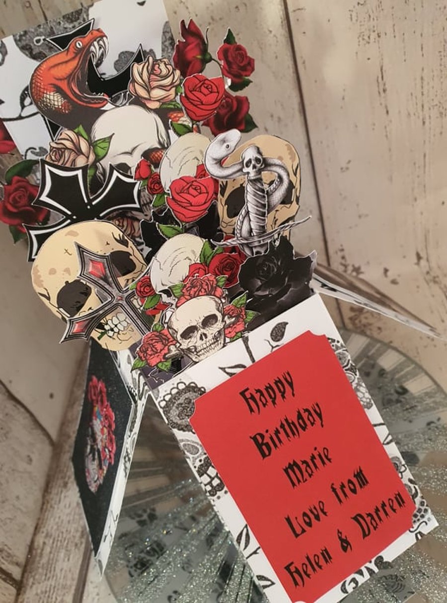 Gothic Birthday Pop-Up Card
