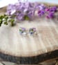 Handmade Real Dried Pressed Flowers Resin Hypoallergenic Earrings - Image 2