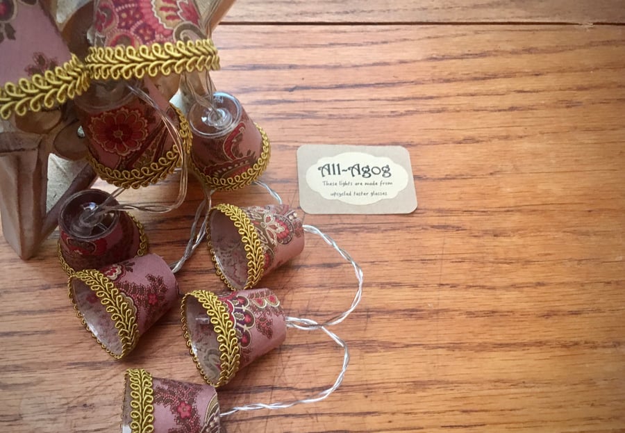 Mini Lampshade Fairy Lights - Paisley