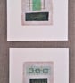 Colourful Combinations in Green Tones Handstitched Geometric Art Pictures - Image 5