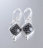 Black Fossil Coral Earrings - Image 1