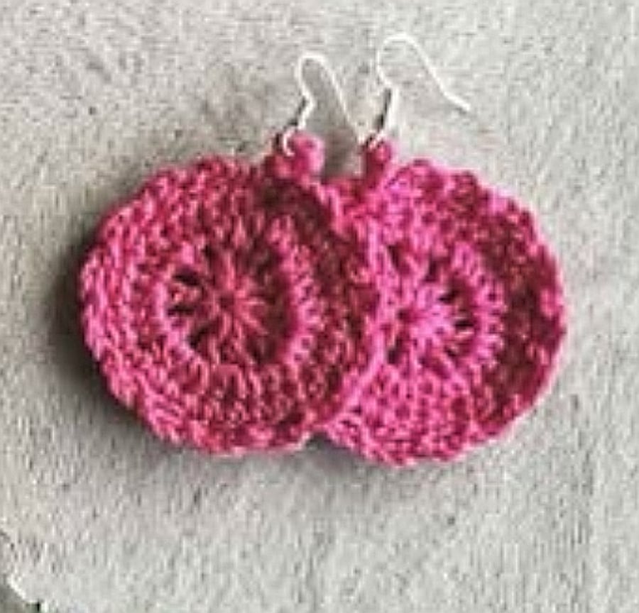 Set of 3 Crochet Earrings 