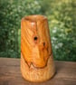 Beautiful unique yew wood vase 