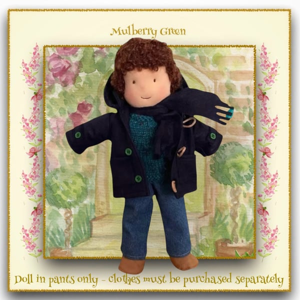 Reserved for Susan - Doll - Oliver Greenwood - a handcrafted Mulberry Green doll