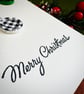 Christmas bauble gingham button card handmade winter holiday greeting card - Image 10