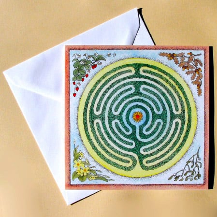Greetings Card - Blank - Labyrinth