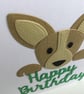 Birthday card. Handmade card.  Dog. Ref 330 - Image 3
