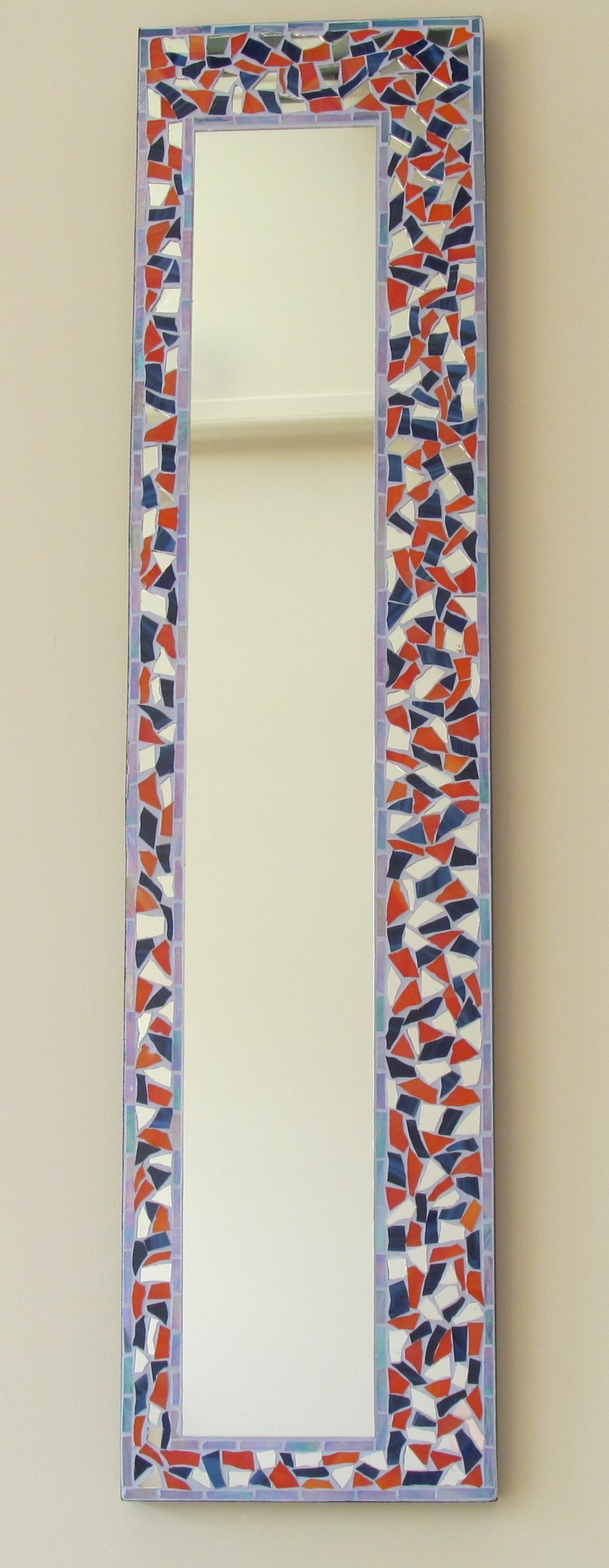 Handmade Stained glass Mosaic mirror.FREE UK MAINLAND DELIVERY