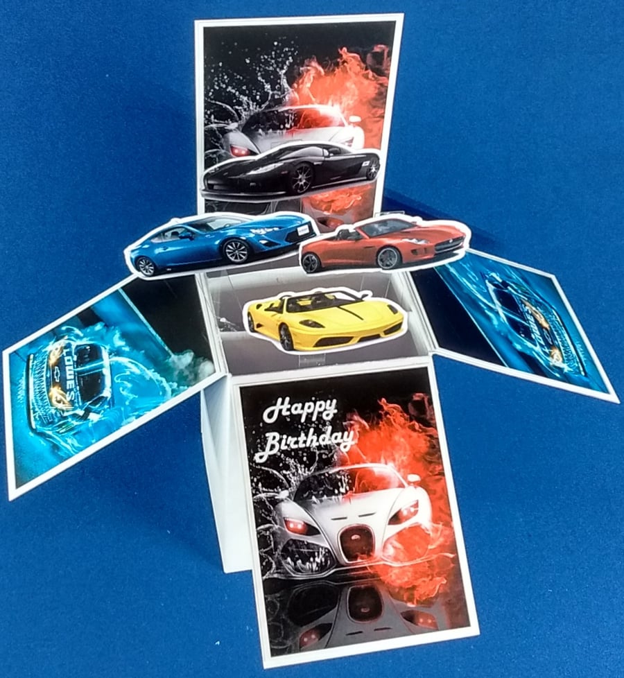 Birthday Card with Cars