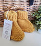 Designer Super Soft Merino Wool Baby Booties 3-6 months size