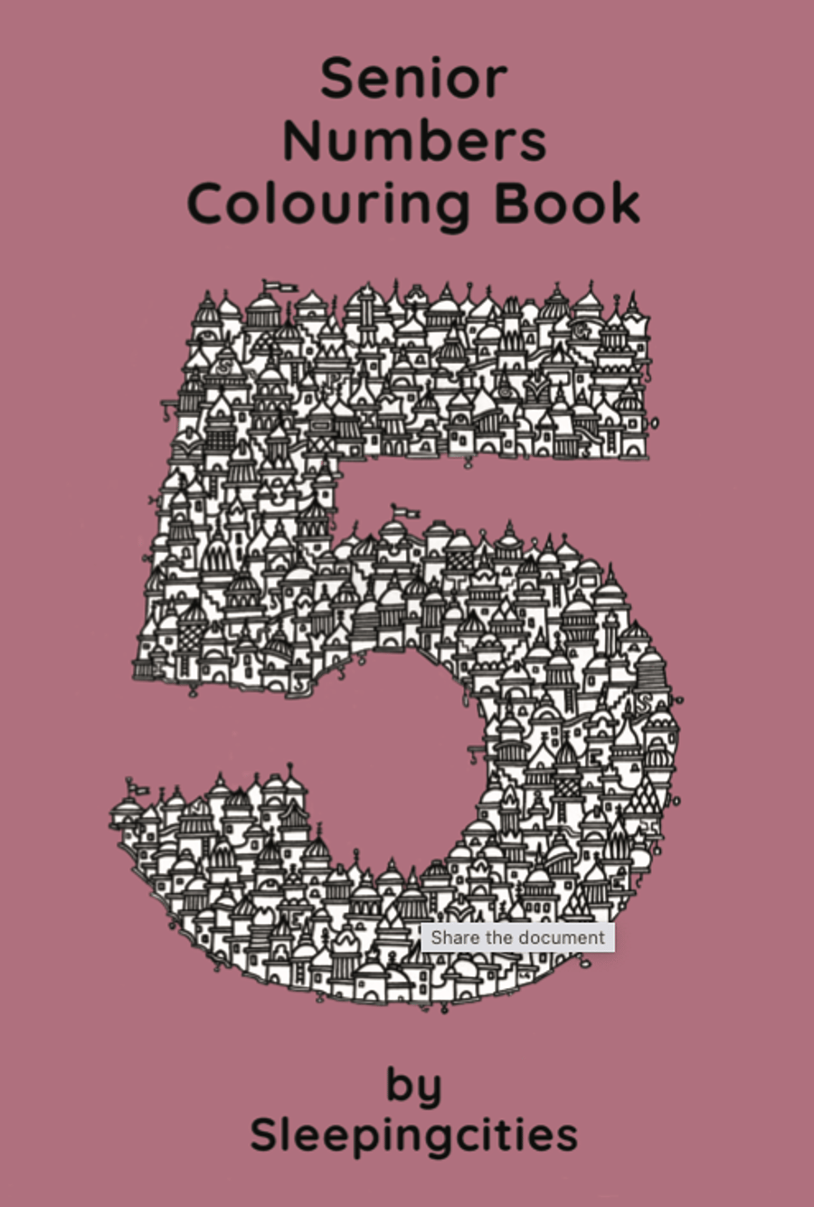 Colour Me Up Colouring Pages - Senior Numbers Digital Edition 