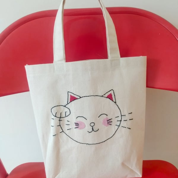 Cat Shopper Tote Bag 