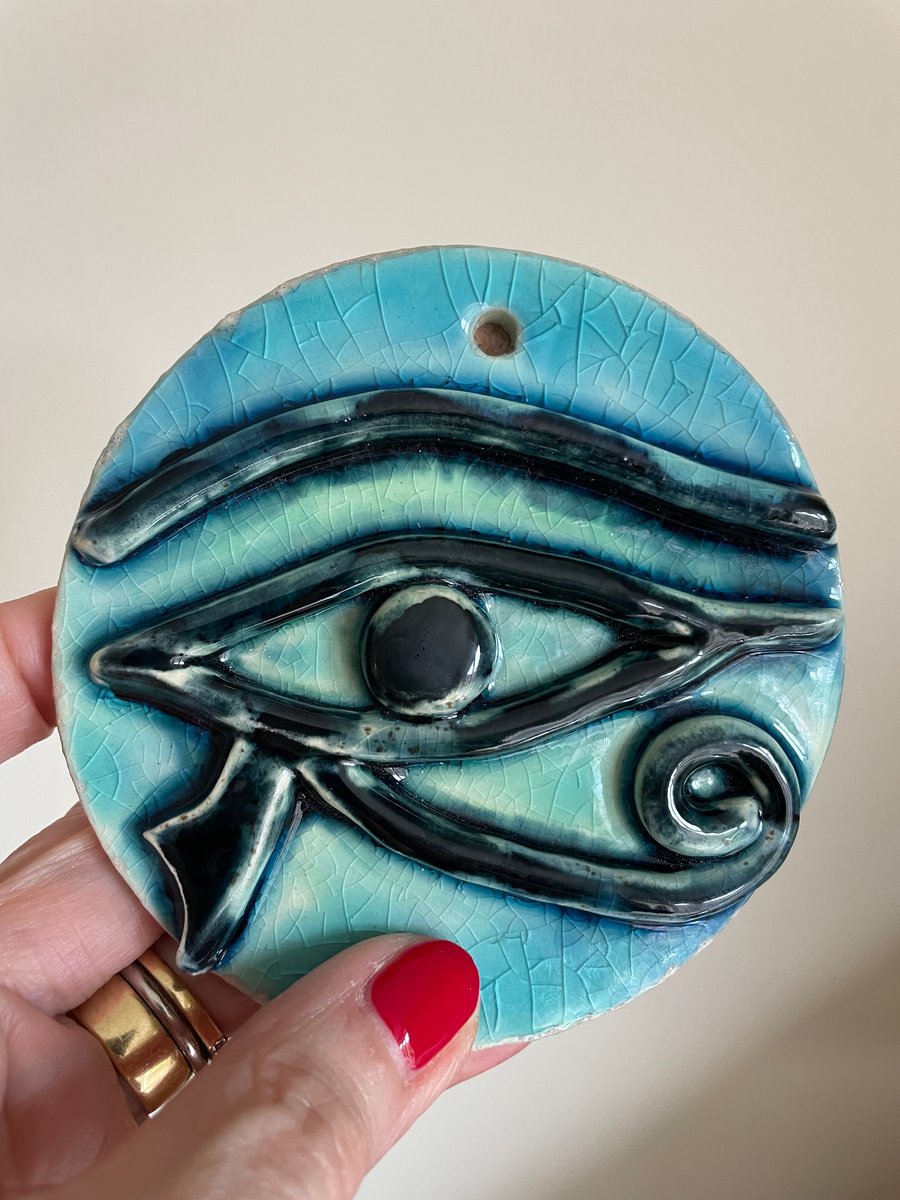 Perfectly Imperfect - Eye of Horus ceramic wall decor