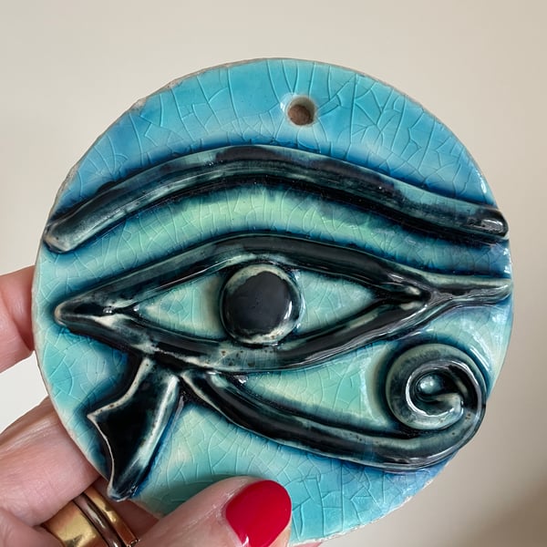 Perfectly Imperfect - Eye of Horus ceramic wall decor