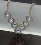 Blue and Silver Waterfall Necklace - Image 2