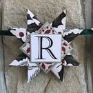 Merry Christmas Holly and Ivy paper star garland