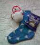 Silver Christmas Trees 7.5 inch stocking - Image 2
